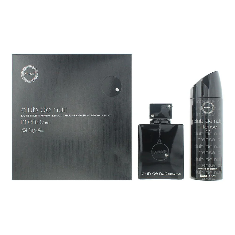Armaf Club de Nuit Intense 2pc Gift Set EDT 105ml Body Spray 200ml Men