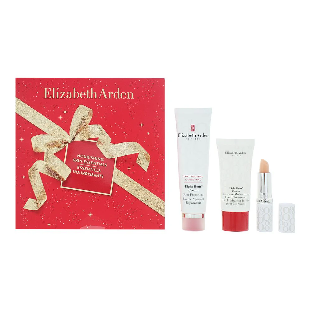 Elizabeth Arden Eight Hour 3pc G500 Face 50ml Hand 30ml Lip Balm