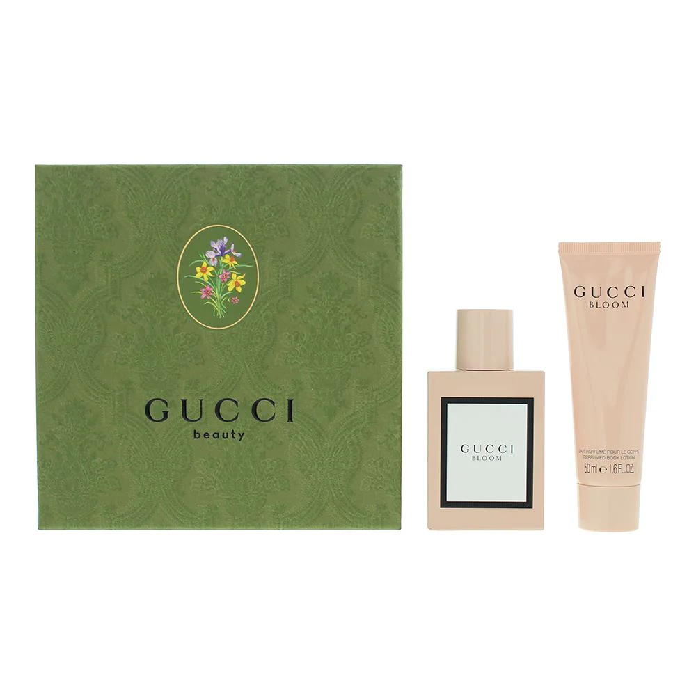 Gucci Bloom 2 Piece Gift Set: Eau de Parfum 50ml - Body Lotion 50ml For Women