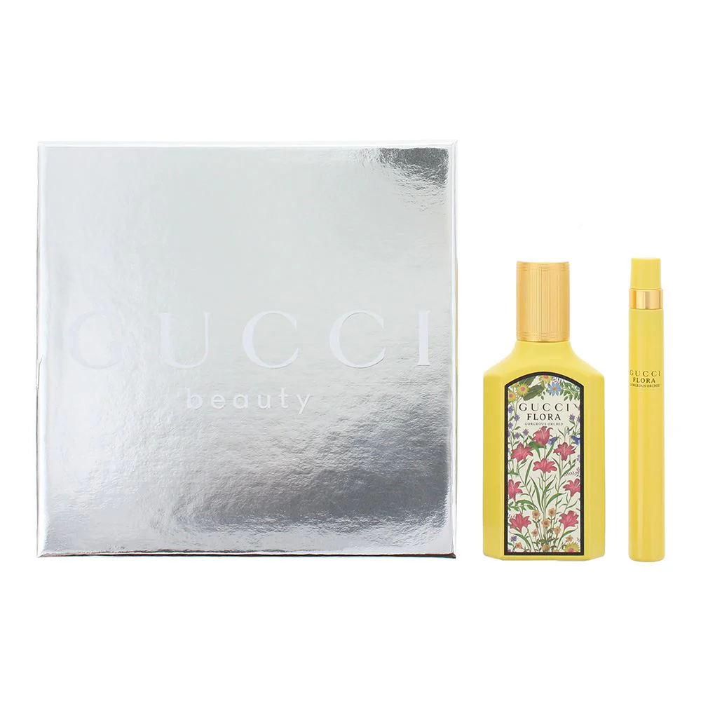 Gucci Flora Gorgeous Orchid 2pc Gift Set EDP 50ml Mini EDP for Women