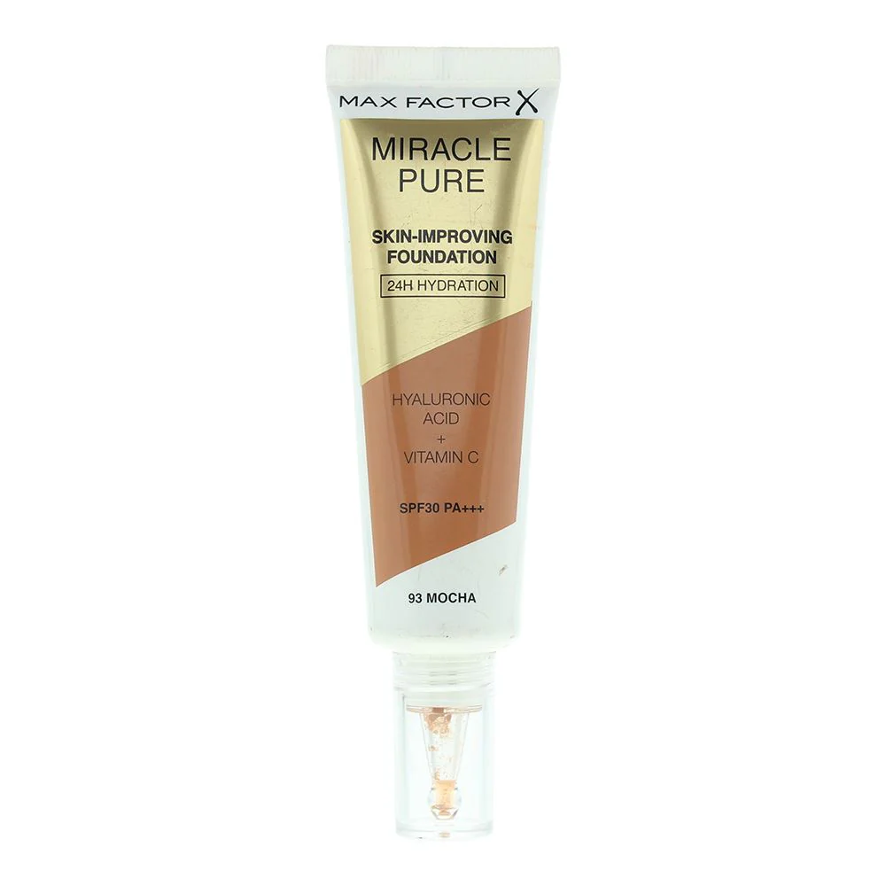 Max Factor Miracle Pure Skin Improving 24H Hydration 93 Mocha Foundation 30ml