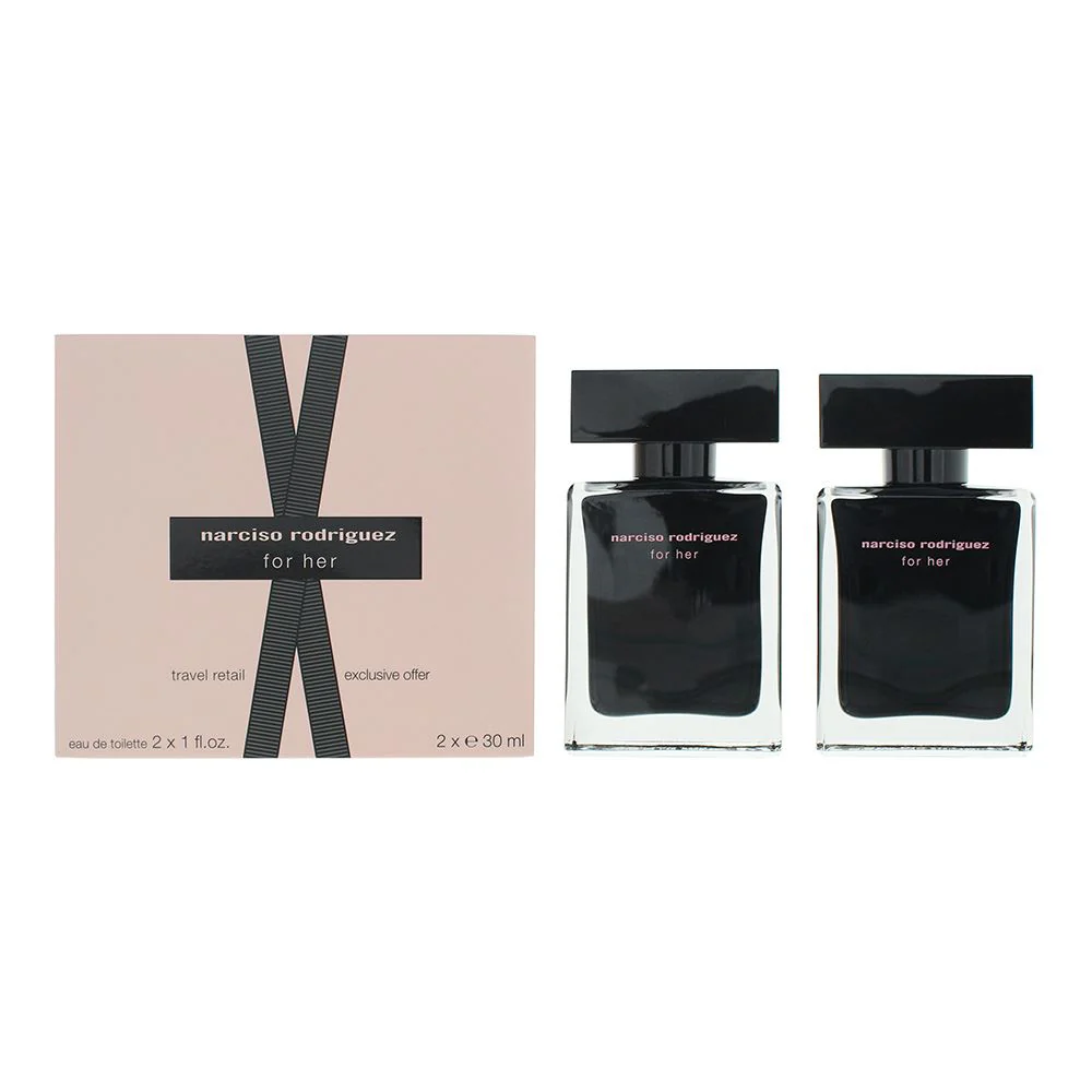 Narciso Rodriguez For Her 2 Piece Gift Set : EDP 30ml x2 Women Spray Perfume