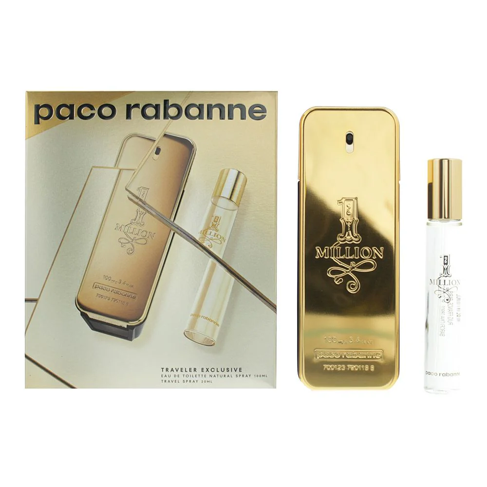 Paco Rabanne 1 Million 2 Piece Gift Set: Eau de Toilette 100ml - EDT 20ml