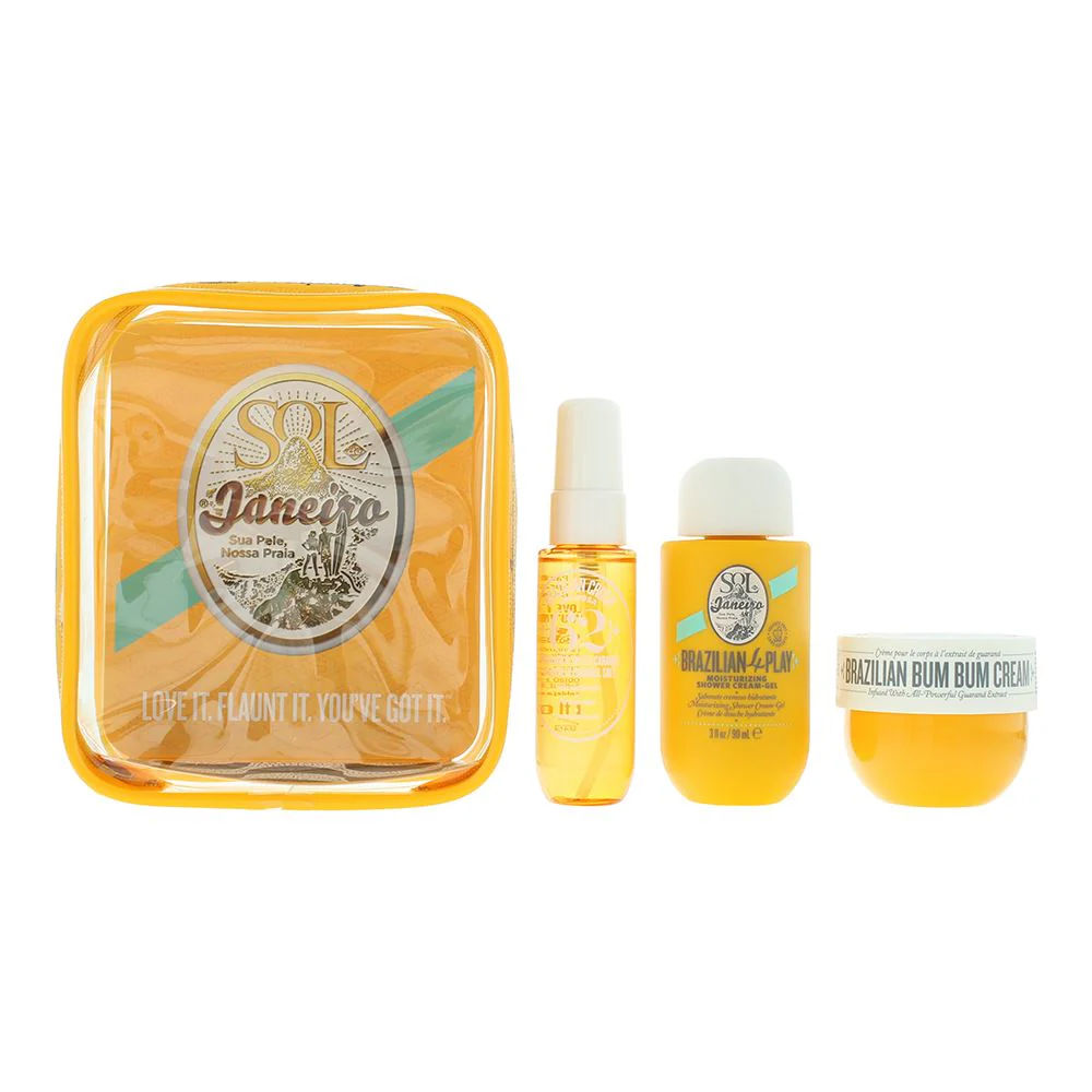 Sol De Janeiro Brazilian Summer Jet Set 3-Piece Gift Set for Women, 50ml Cream