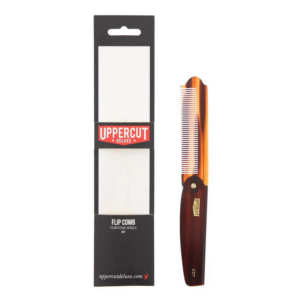 Uppercut Deluxe CT7 Tortoise Shell Flip Comb For Men
